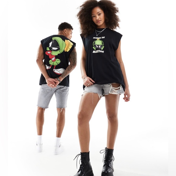 ASOS Other - Black Marvin the Martian Graphic Tank Top